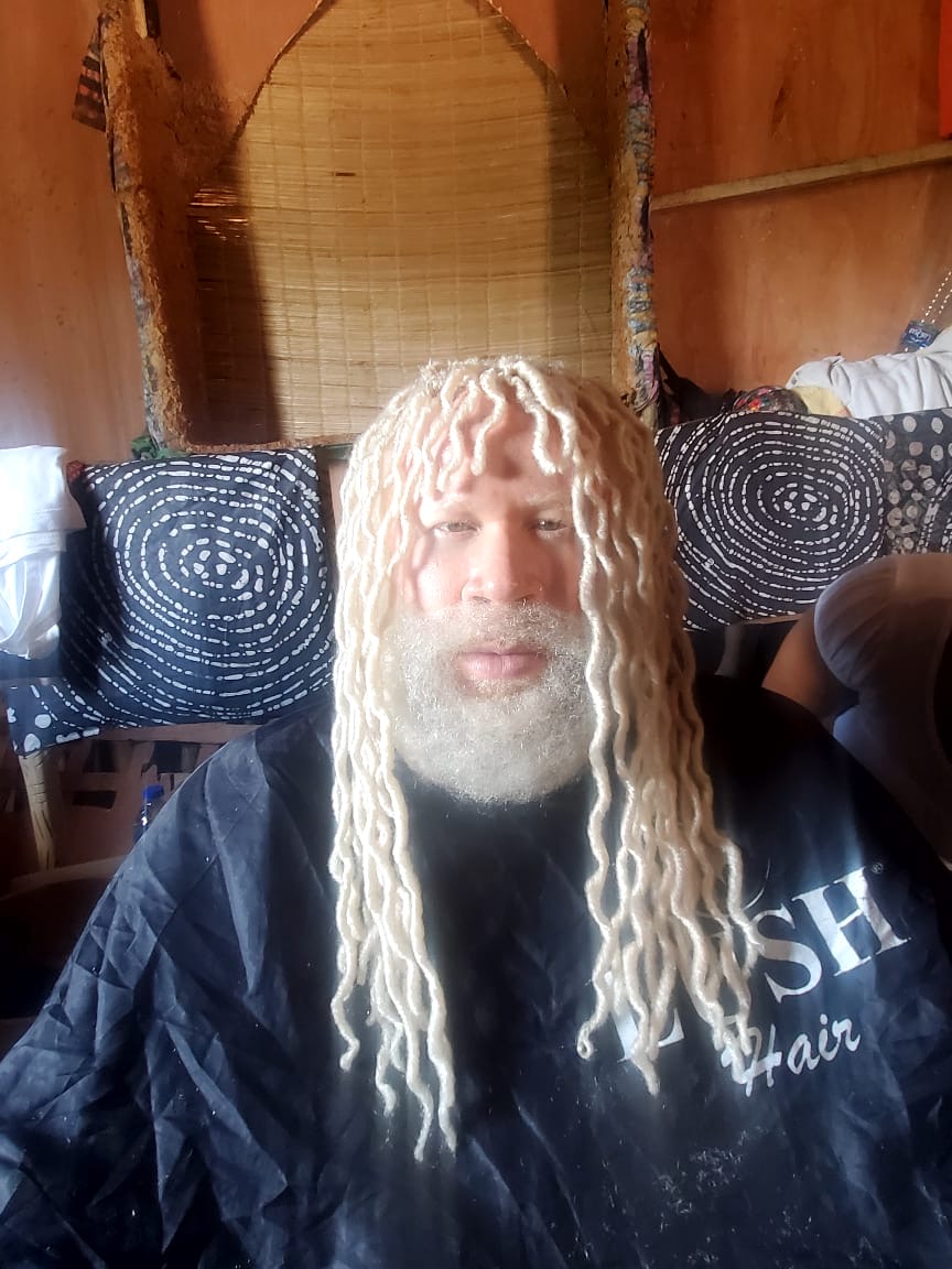 Grey Locs Wig Fitting